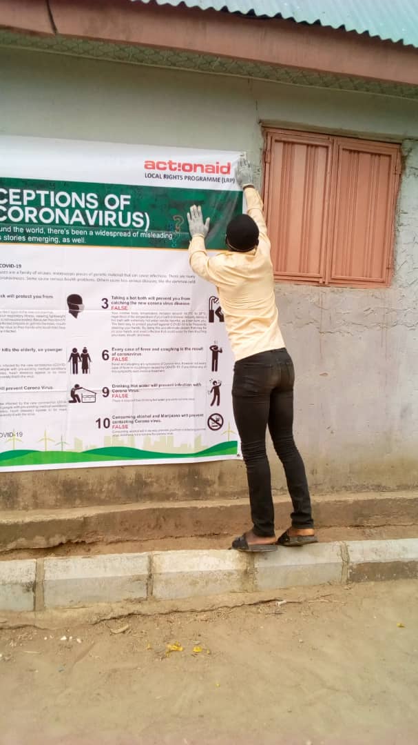 ActionAidNG's tweet photo. With the last 48 hours, ActionAid Nigeria has trained #CommunityFacilitators across 14 communities in FCT on the dangers of #COVID19 and taking communal/individual precautionary measures to staying safe. 

Together, we must #TakeResponsibility #Covid1 https://t.co/oEh6KB6MWX