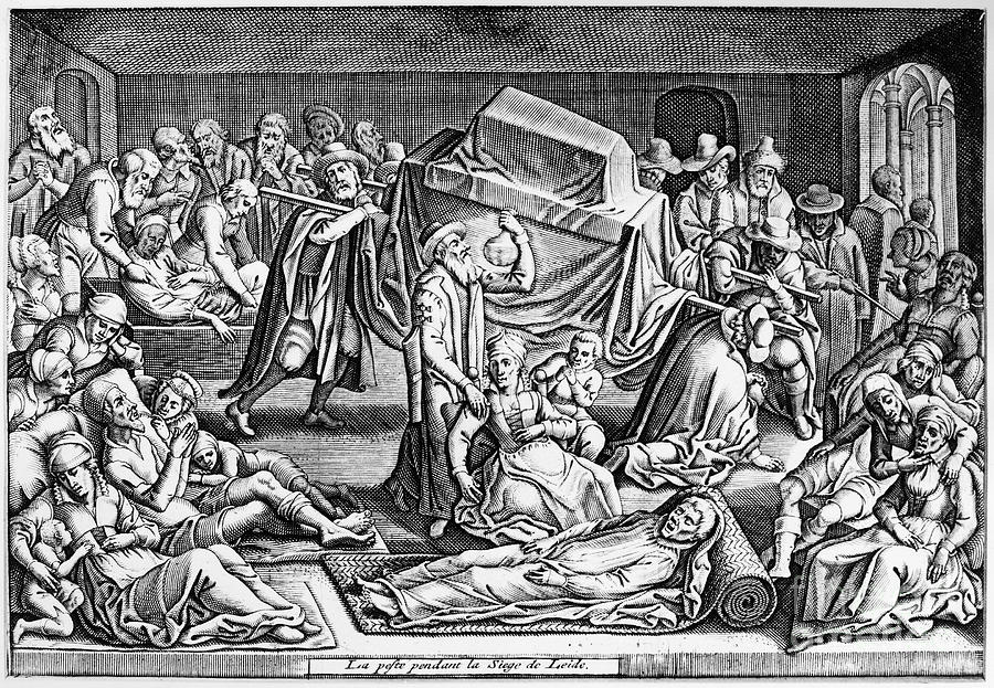14th century The Black Death/ the Great Plague/ the Plague was the most devastating pandemic recorded in human history, resulting in the deaths of an estimated 75 to 200 million (7.5 to 20 Crore) people in Eurasia, peaking in Europe from 1347 AD to 1351 AD.
