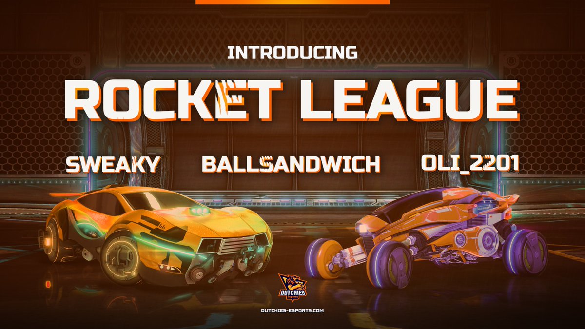 DutchiesEsports's tweet photo. We are very excited to announce our new amazing  #RocketLeague roster!

Let's Go! 

#sweaky
#ballsandwich
#oli_2201

#HearUsRoar🦁
#DutchPride 🇳🇱 https://t.co/hFnxxUoTls