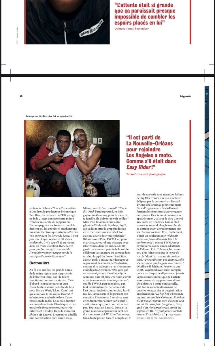 I was given the opportunity to work with Gregoire Belhoste at @societyofficiel for issue #127. Feature piece about @jayelectronica celebrating his new album, A Written Testimony. Grateful to have spoken to his good friends &amp; colleagues <a href="/RappersIKnow/">RIK</a> <a href="/ecoleye/">COLEMAN (MOCHILLA)</a> B+ <a href="/Mochilla/">Mochilla</a> .