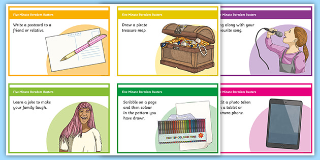 Use these Five Minute Boredom Buster cards to give your child an independent challenge if they are bored or you need five minutes to yourself. Each card is self-explanatory and can be carried out independently by your KS2 child: twinkl.co.uk/l/19m9tj

#homelearning #edutwitter