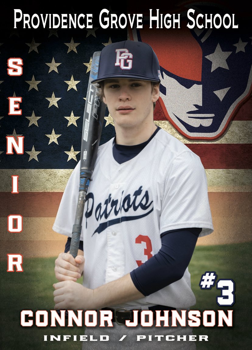 GroveAD's tweet photo. Senior Spotlight #7 - Connor Johnson

Connor was our starting 2nd baseman in baseball this year. He was a 2 sport athlete playing Football and Baseball for the Patriots. https://t.co/rfuZhUz2CK