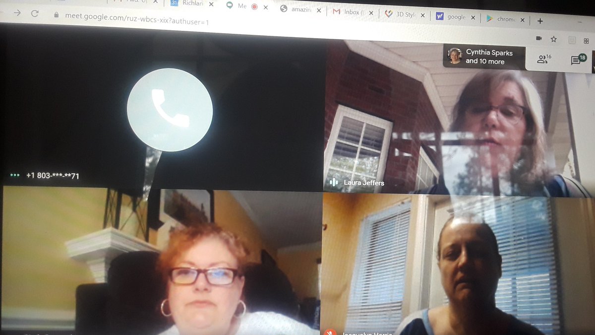 cgillammedia's tweet photo. Virtual meeting with district media specialists. Planning strategies to keep students reading @CatawbaTrail https://t.co/ucY7zAjmsM