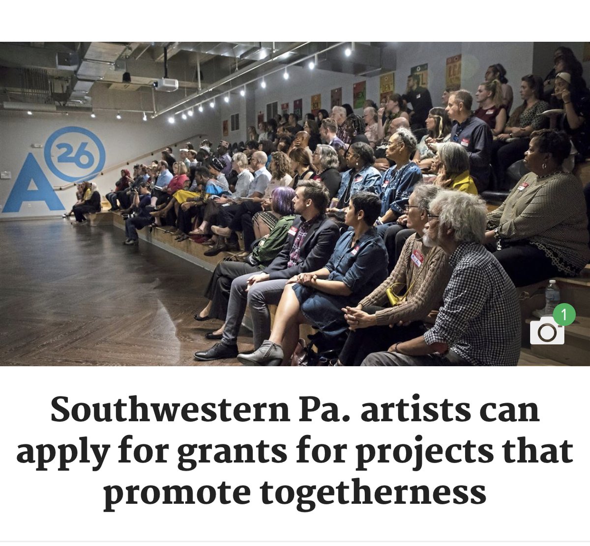 JakeWheatleyPA's tweet photo. Southwestern Pa. artists can apply for grants for projects that promote togetherness 

https://t.co/7KnLumWOiJ https://t.co/MSYGRqG2Ls