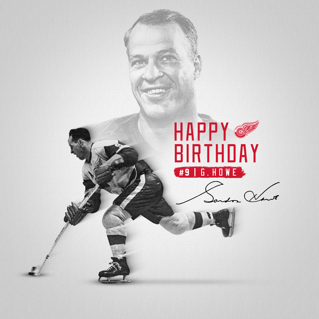 DetroitRedWings's tweet photo. Happy Birthday #9. ♥️ https://t.co/CBAKnelVDk