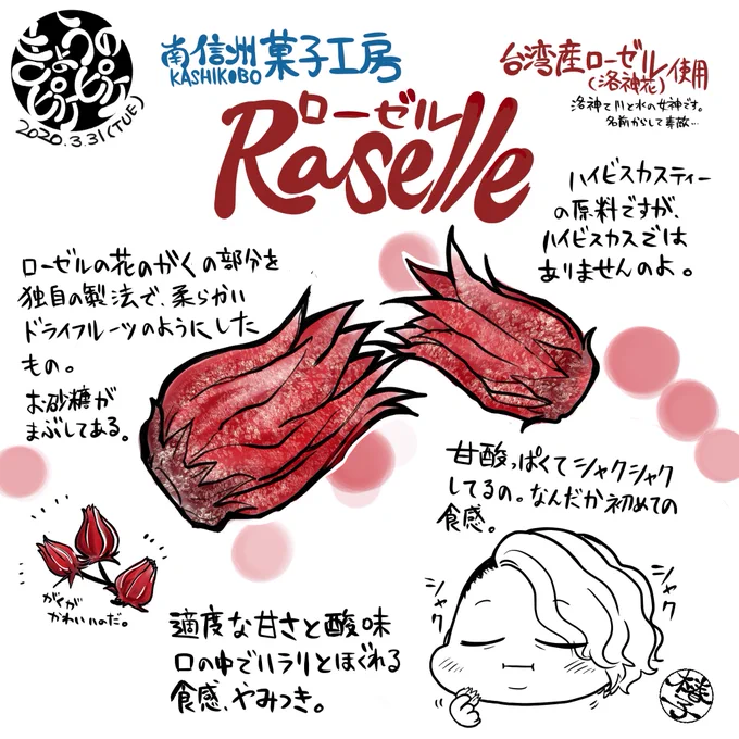 南信州菓子工房さん(@373shinshu)のローゼルが美味すぎて…!ましろさんに、椿子ちゃんはドライフルーツとかビーフジャーキーとかシワシワしたものが好きなんだなって言われました。
大好きでーーーす!
#きょうのピケピケ
#南信州菓子工房 