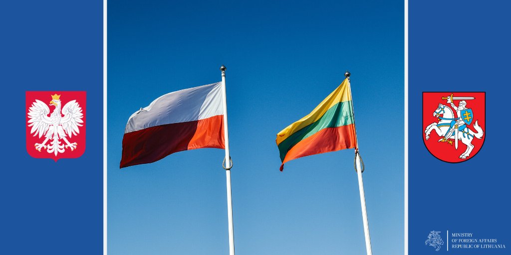 LithuaniaMFA's tweet photo. Jesteśmy serdecznie wdzięczni sojuszniczej #Polsce 🇵🇱 za jej pomoc i współpracę! @MSZ_RP https://t.co/nubaW6FV02