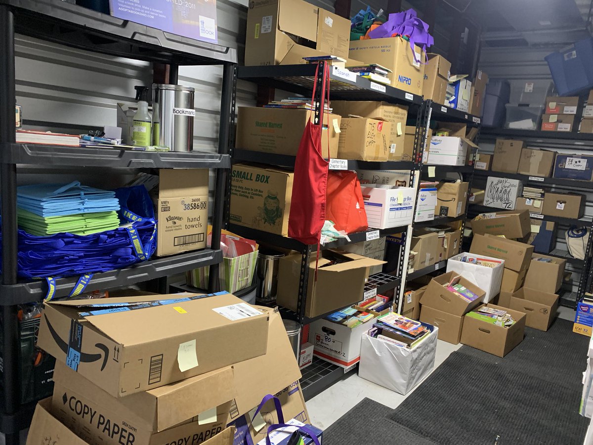 AdoptABookOhio's tweet photo. #6000+ books ready for pick up this week to go to @iamcps students when picking up their meals. #stillneedtoread #booksforkids #cincinnati #nonprofitorganization https://t.co/2uRD2poarR
