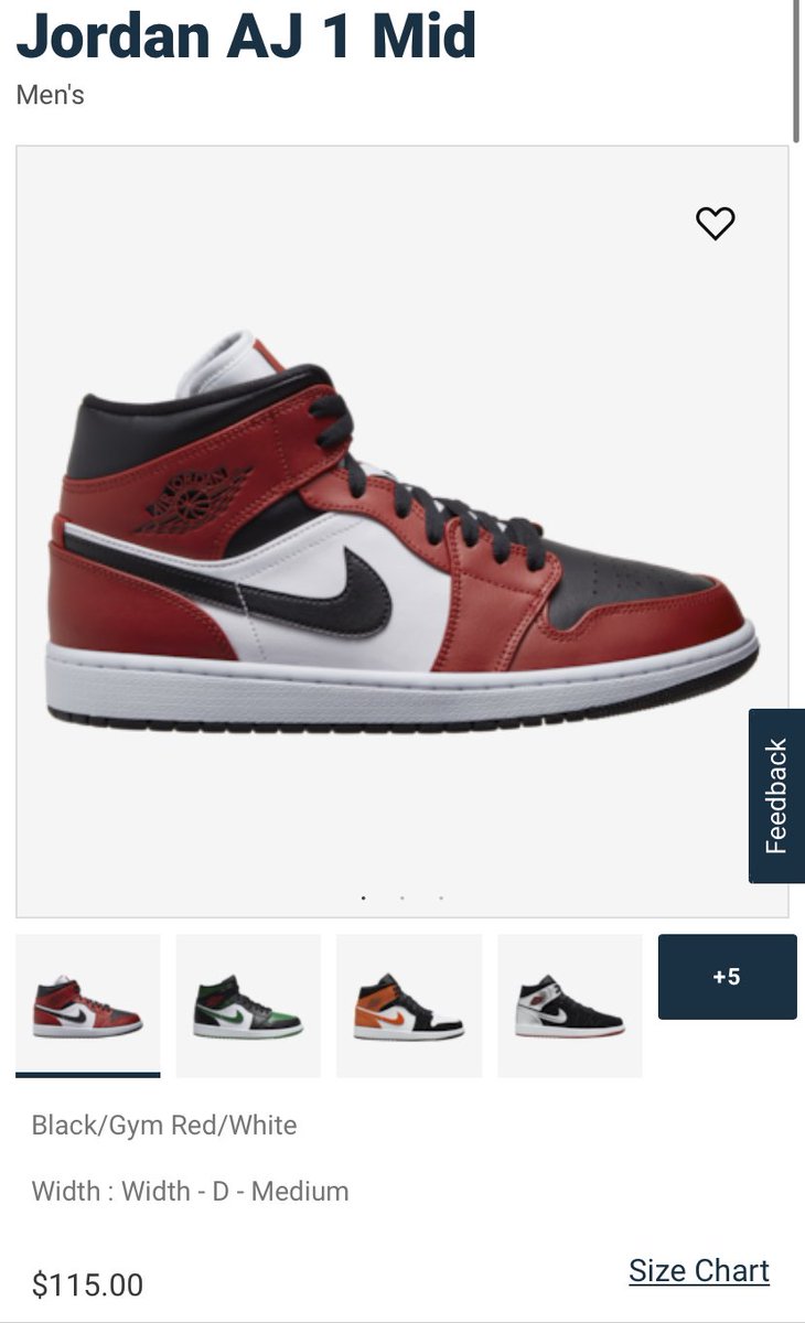 jordan 1 mid chicago black toe foot locker