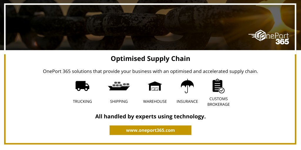 OnePort365's tweet photo. Why OnePort 365?!

We provide you with solutions that optimize your supply chain and sets your business up for export success.

#OnePort365 #AfricanTrade #GlobalTrade #Africa #Tech #Innovation #AfricaTrade #supplychain #supplychainsolutions #AcceleratedExport #OptimalSupplyChain https://t.co/NyBB8DzcLX