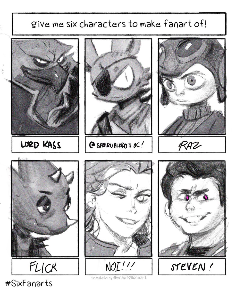 Im never using this brush for this kind of stuff/style again #sixfanarts 