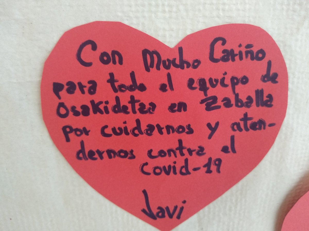 asierarkaute's tweet photo. Los pacientes de la Enfermería del Centro Penitenciario Araba/Álava (Zaballa) nos han llegado al corazón con sus mensajes. @MAXIGJ @OSIArabaESI  @osakidetzaEJGV @jeslarra @A_Melendez_G https://t.co/hIy48QbPF4