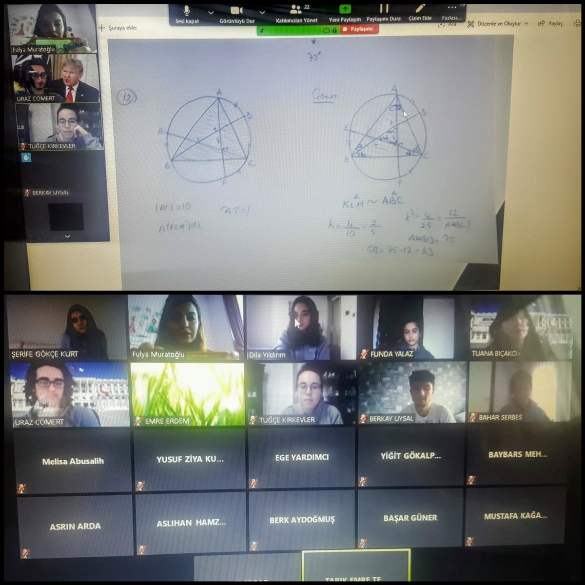 #doğamevimde ile bugün 11.Sınıf öğrencilerimiz, öğretmenimiz <a href="/MuratogluFulya/">Fulya Muratoglu</a> ile online matematik dersini gerçekleştirdiler. #evdekalTürkiye  <a href="/aligundgdu34/">Ali GÜNDOĞDU</a> @ekremkoseogluh1 <a href="/nurhansutlass/">Dr. Nurhan Sütlaş</a> <a href="/DogaOkullari/">Doğa Koleji</a>