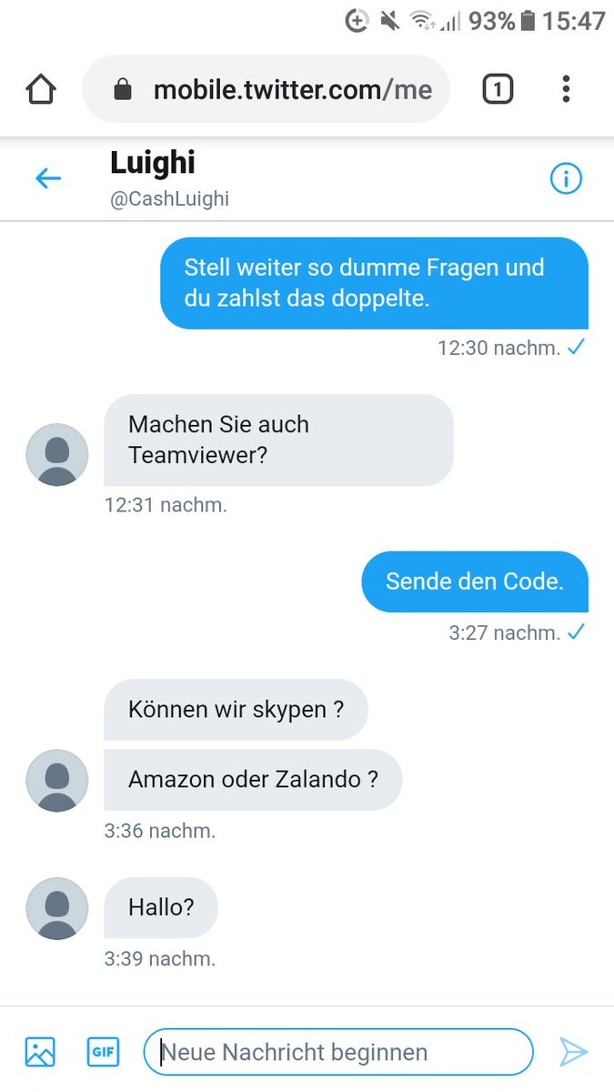 HerrinRaja's tweet photo. Wie mich solche Leute aufregen...wer begleicht seine Schulden in Höhe von 25 Euro? Dieser Minipimmel ist nicht in der Lage auch nur irgendwas zu zahlen. https://t.co/DPGbxbcpD2