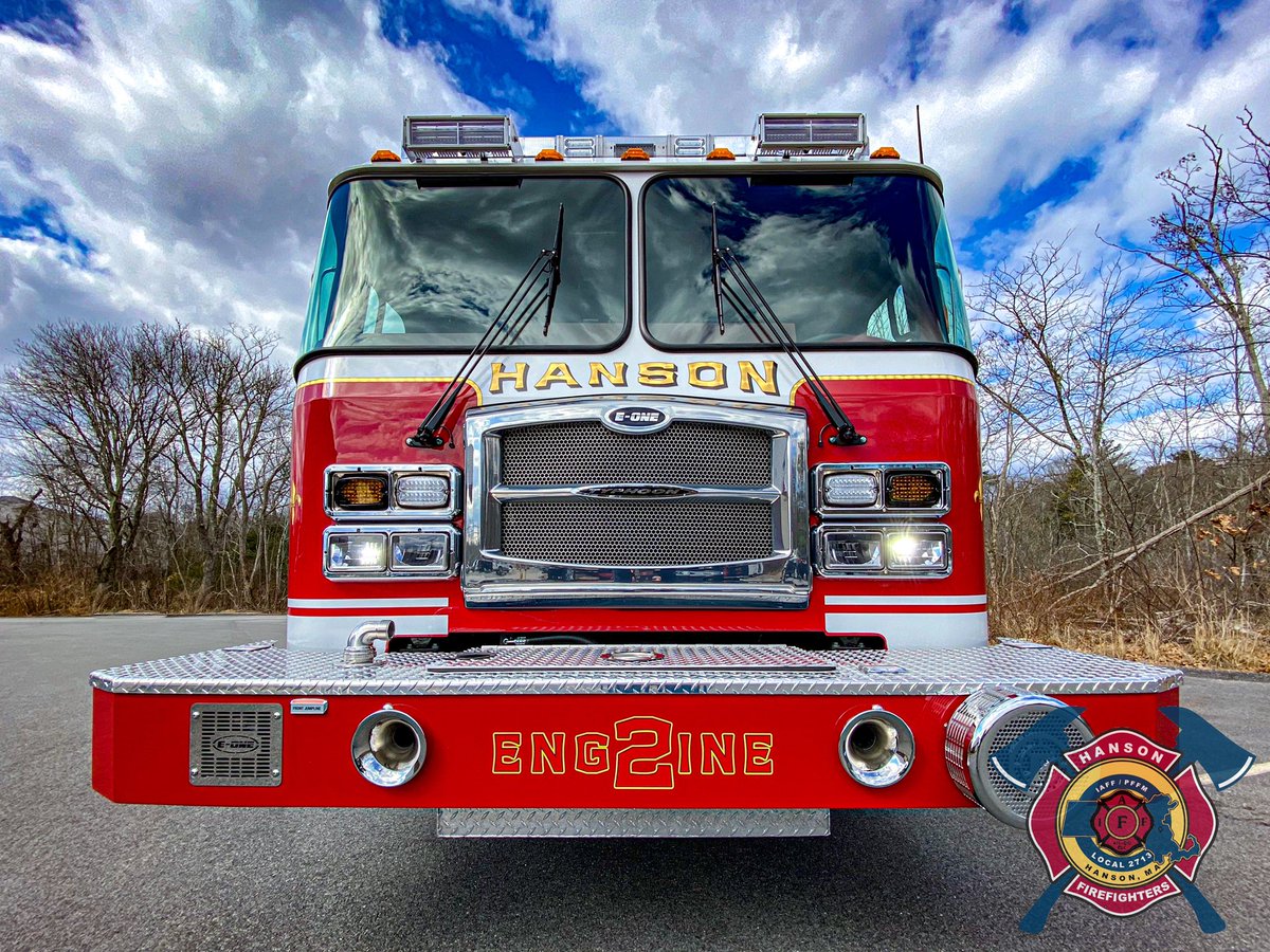 Hanson Fire Dept’s new Engine-2. The Dept took delivery of the engine last month, after outfitting and training members it is now in-service! Thank you to the residents for their support.
<a href="/EONE_FireTrucks/">E-ONE (Fire Trucks)</a> <a href="/GreenwoodEV/">Greenwood EV</a> 
#HansonFire