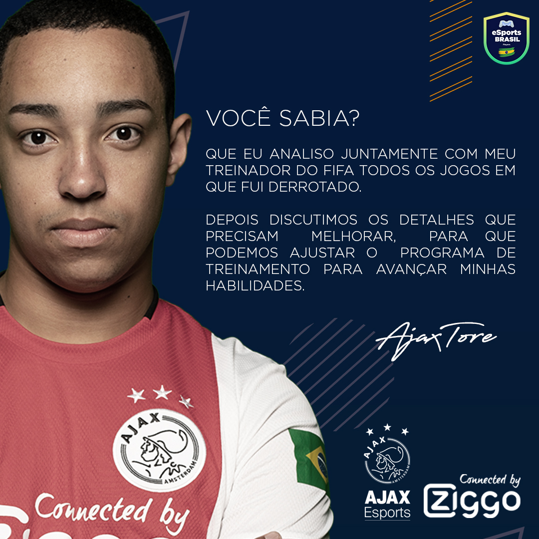 gruplayesports's tweet photo. ๐ฃ๏ธ Vocรช sabia? ๐
๐ง๐ท@AjaxTore77 โฝ๏ธ๐ฎdo @AFCAjax_eSports ๐ณ๐ฑ
#esbplayers #ZiggoeBattle #AFCAjax_eSports #FIFA20 #fut20 https://t.co/R3N424gZ7F