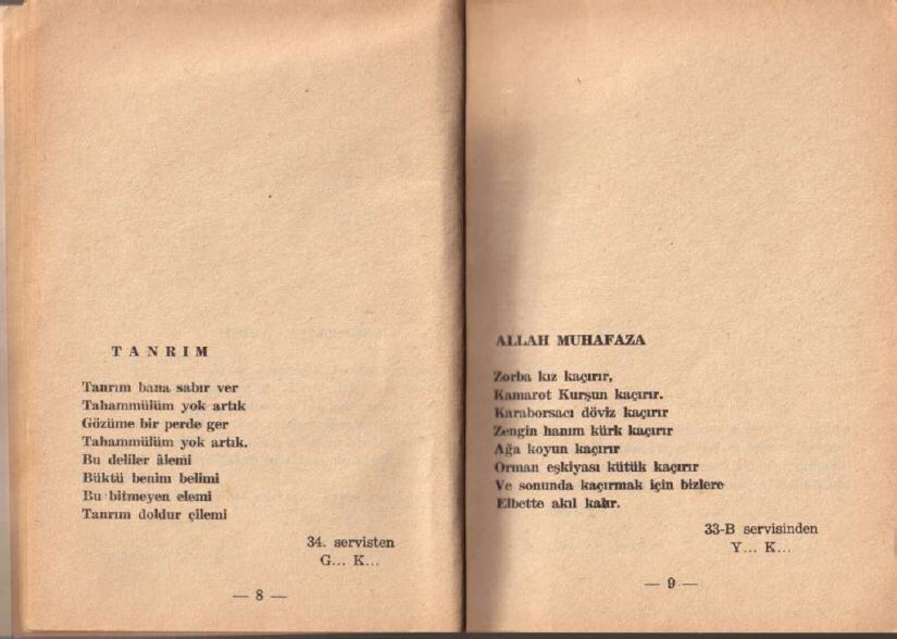 barisissad's tweet photo. 1960'larda Bakırköy Ruh ve Sinir Hastalıkları Hastanesi’nde yatan akıl hastalarının yazdığı şiirler. https://t.co/C0N18aGc65