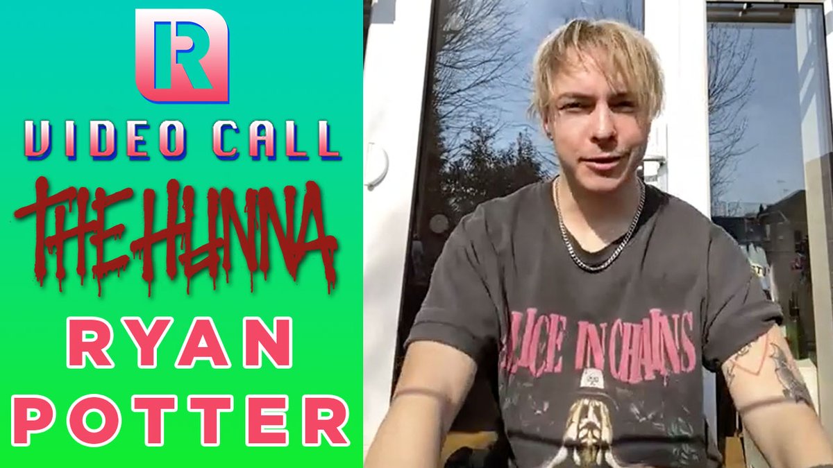 rocksound's tweet photo. We chat with @THEHUNNABAND frontman Ryan Potter about their huge single 'Cover You' and working with the likes of Pete Wentz, Josh Dun and Travis Barker. Check out the full Video Call here: https://t.co/ZS2TLHYVRT https://t.co/OMNDqZ6Yt8