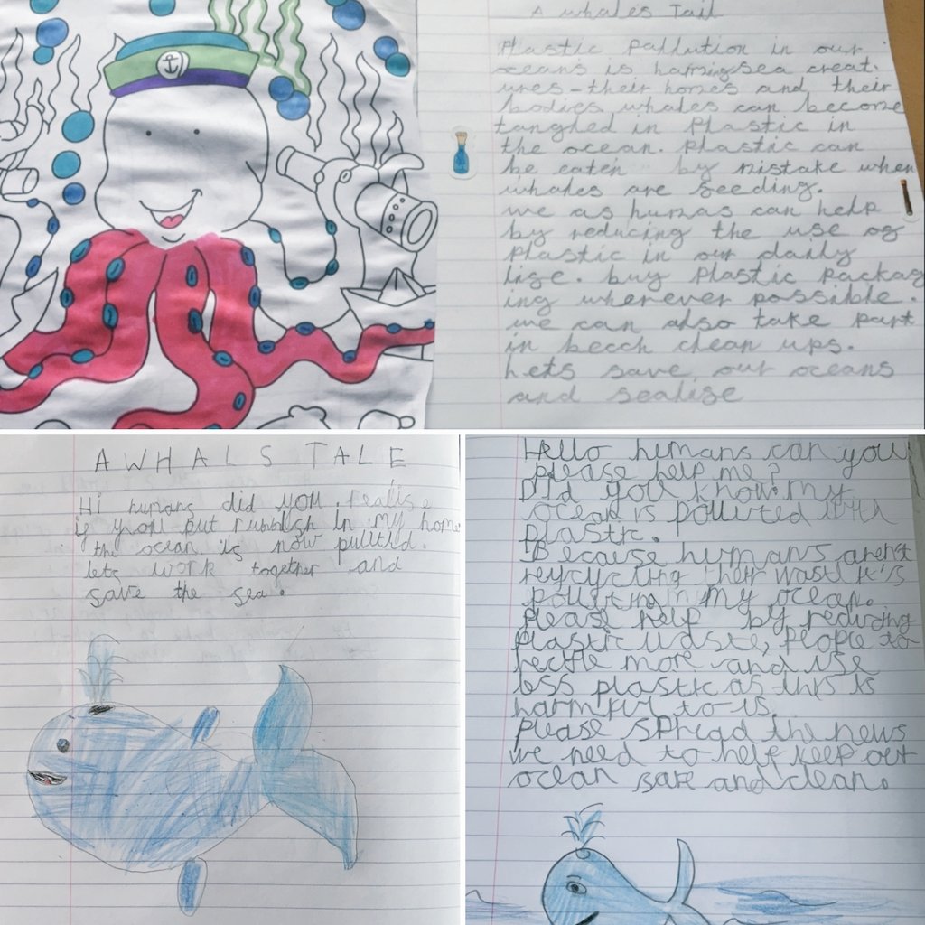 holycrossAS's tweet photo. Ms Richardson's English class have been looking at the effect that plastic has on our oceans. They wrote in role as the whale from @cbckids A Whale's Tale.
#worldchildrens #saveourworld #cleanouroceans
#hcaseco #recycle #ourcommonhome
@Greenpeace @CAFODSalford @SalfordDiocese https://t.co/B9XqGfVYI2