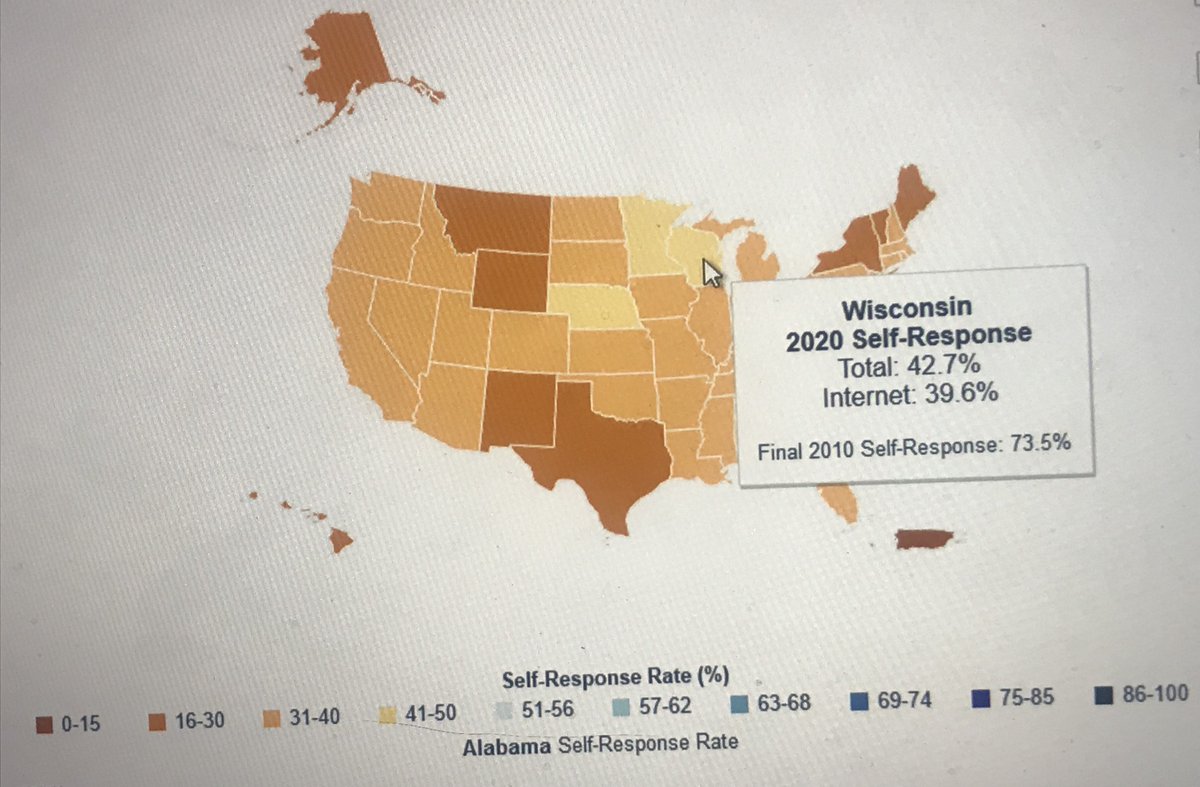 MaryFelzkowski's tweet photo. WI is currently #1 out of all 50 states in our response rate to the 2020 Census! Completing the Census is easy, safe, and a great way to help our communities during this difficult time.
https://t.co/ZtvmL2UYoK #WICounts #2020CensusChallenge https://t.co/A9GQ0wPY6u