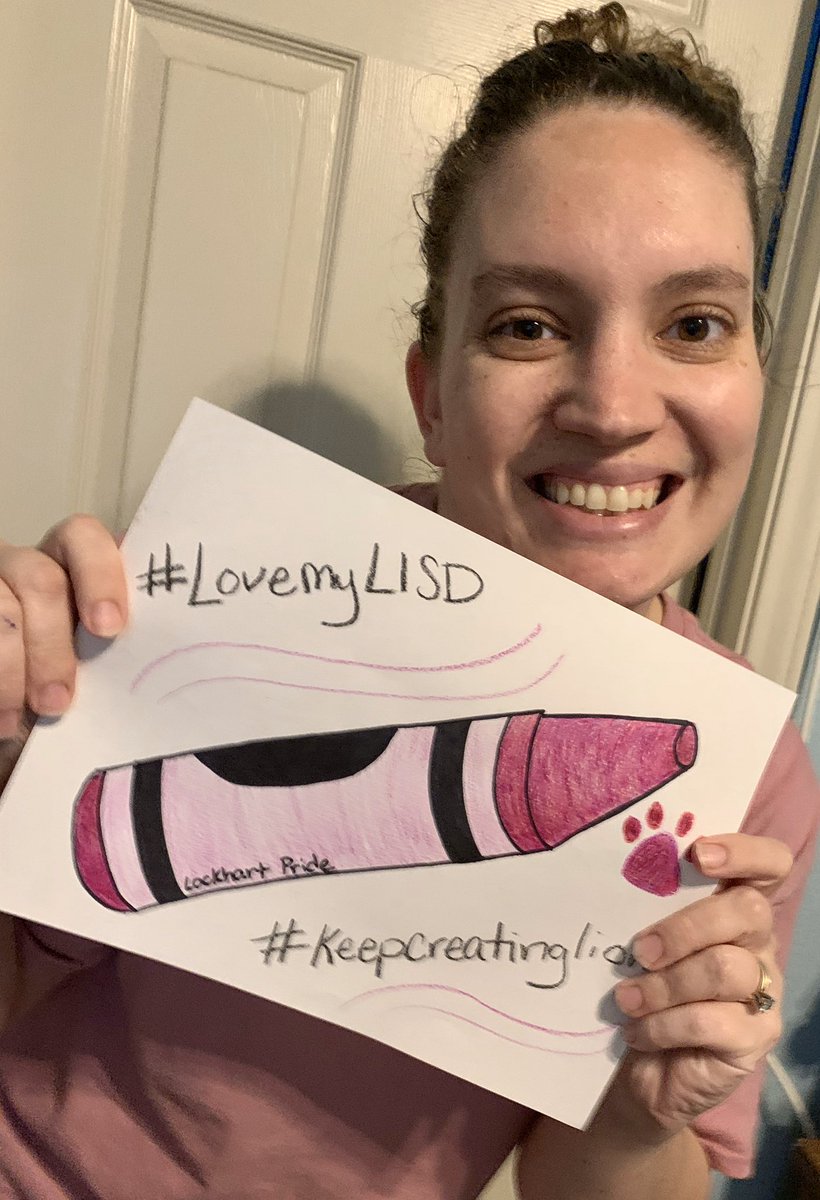 MrsAllensART's tweet photo. Happy National crayon day! Break out those colors and #keepcreatinglions. @CFELISD will post an activity I created later on their Facebook page, take a look! I created my own crayon color, and you can too, by layering colors together. #LovemyLISD #LockhARTLeading https://t.co/0c1AGvVK5S