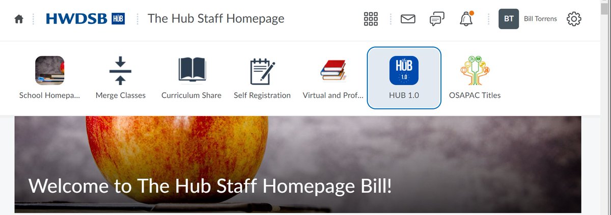 HWDSBLearning's tweet photo. Another busy day of learning has started @HWDSB! If you are interested in learning about using the @HWDSBHub, you don't need to register via PD Place. 

✔️Enter The Hub through MY.HWDSB
✔️Click on The Hub button to log-in
✔️Click on the Hub 1.0 button on your screen and start https://t.co/WzzQcW11qv