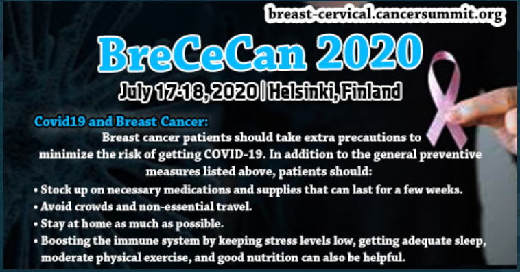 BreCeCan2020's tweet photo. Breast cancer patients should take extra precautions to minimize the risk of getting #COVID19ON 19. In addition to the general preventive measures listed above
#BreCeCan2020
#coronavirus 
#conferences https://t.co/bvbohULICC