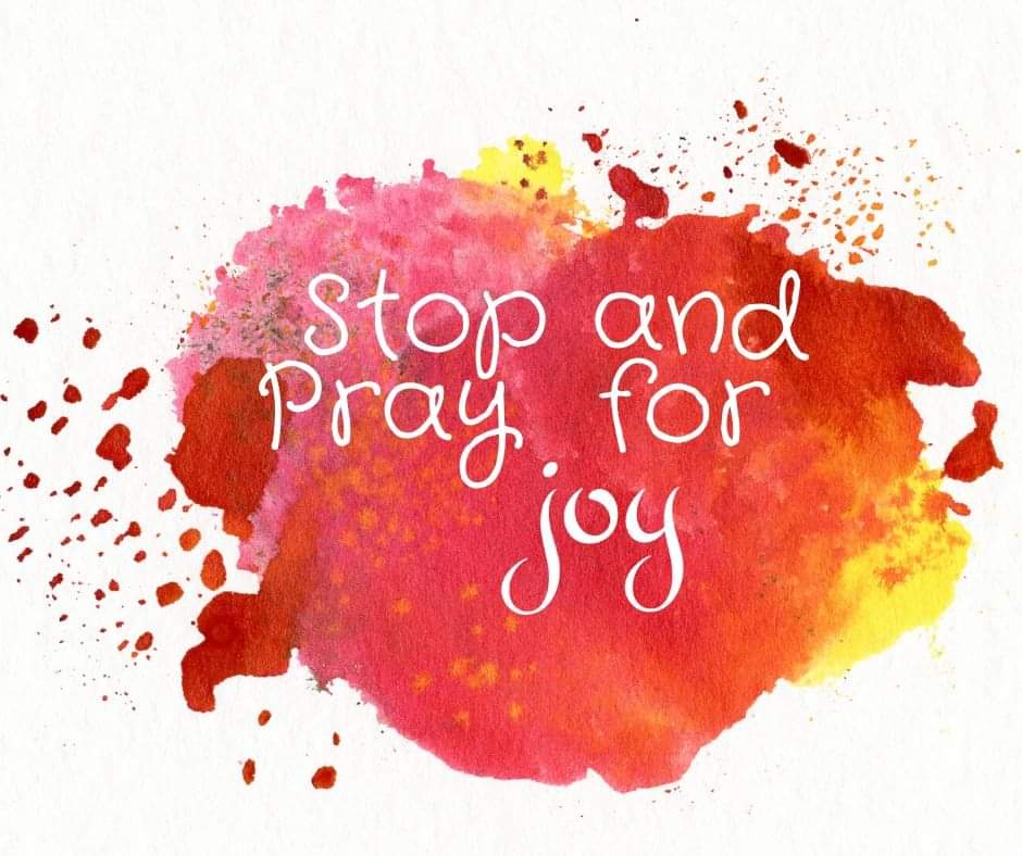 Take a moment right now to Stop and Pray for joy.⁠

Pray that God would lift our heads to see Him at work.⁠

Pray that we would be aware of the beauty around us.⁠

Pray that we would find the silver linings.⁠

Pray for laughter.