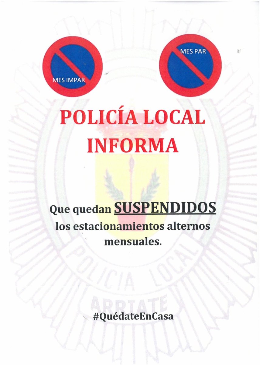 BarrosoNoelia's tweet photo. AVISO DE LA POLICIA LOCAL DE ARRIATE https://t.co/k8xFVQKkAi