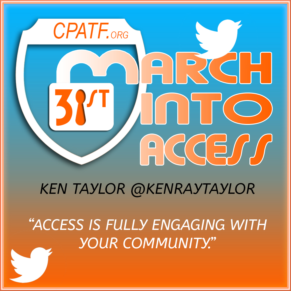 MyGeneticMeds's tweet photo. "Access is fully engaging with your community." - Ken Taylor @KenRayTaylor #MarchInfoAccess
Join @AccessTaskForce 8pmET 3/31/2020 #PatientAccessChat https://t.co/K1iF0WzMJm