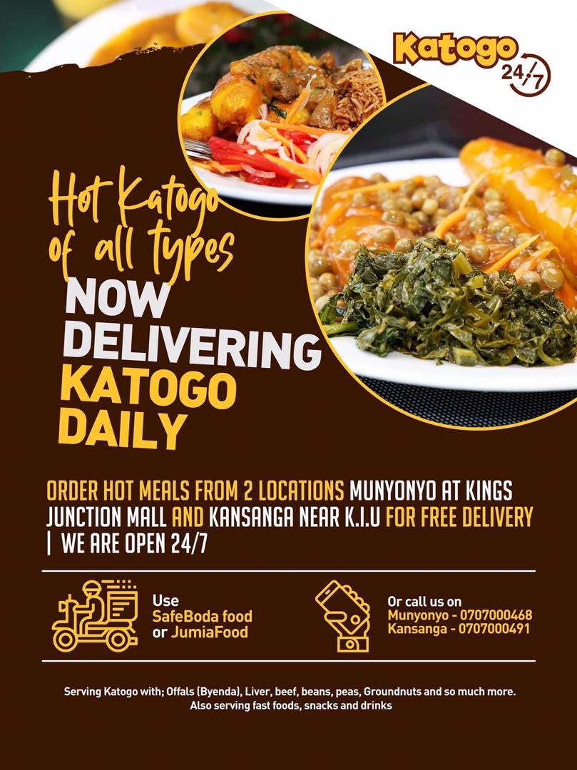 bb_baddest's tweet photo. SPONSORED: Rush before it’s curfew time.
Order your food from Katogo 24/7 through SafeBoda Food and Jumia Food.
Or simply call: 0707000491 or 0707000468
#ServedHotDaily https://t.co/dtVv3IOEJW