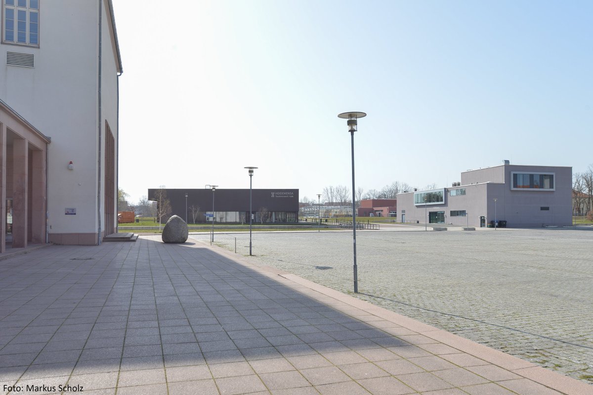 UniHalle's tweet image. #emptycampus - Wie ihr seht, seht ihr nichts: Normalerweise würden Studierende hier am Weinberg Campus Bereich Heide-Süd ein bisschen Sonnen tanken. Doch aufgrund der Coronavirus-Pandemie ist der Campus leer. Wir stellen fest: Ohne euch sieht es hier nur halb so schön aus! 💔