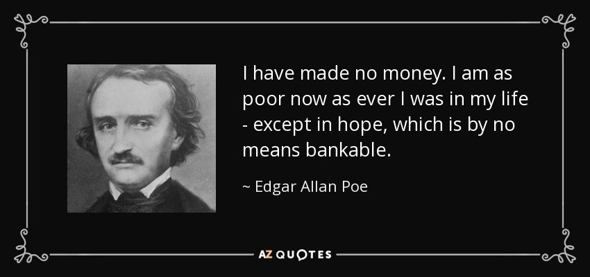 From  @eu_gi_oh:BSD Edgar Allan Poe is Guild's Chief Architect, making him very rich. But real Poe had to literally make book reviews roasting his own work just to get by financially. He was always teetering on the edge of poverty throughout his life, despite his famous works 