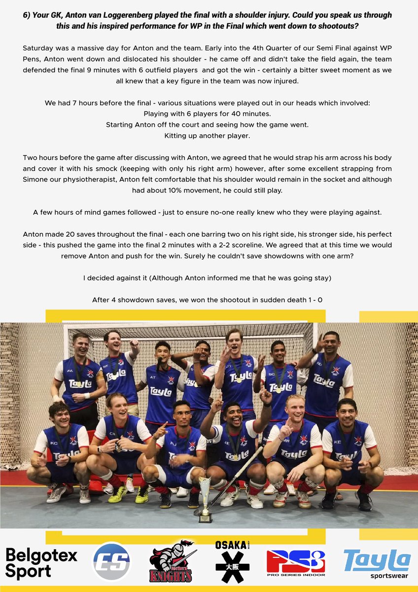 EnhancedSports's tweet image. In conversation with Indoor IPT winning Coach, @14Rossco! 

"If we all continue to "CHASE EXCELLENCE" surely we can pioneer the way forward in SA Hockey."