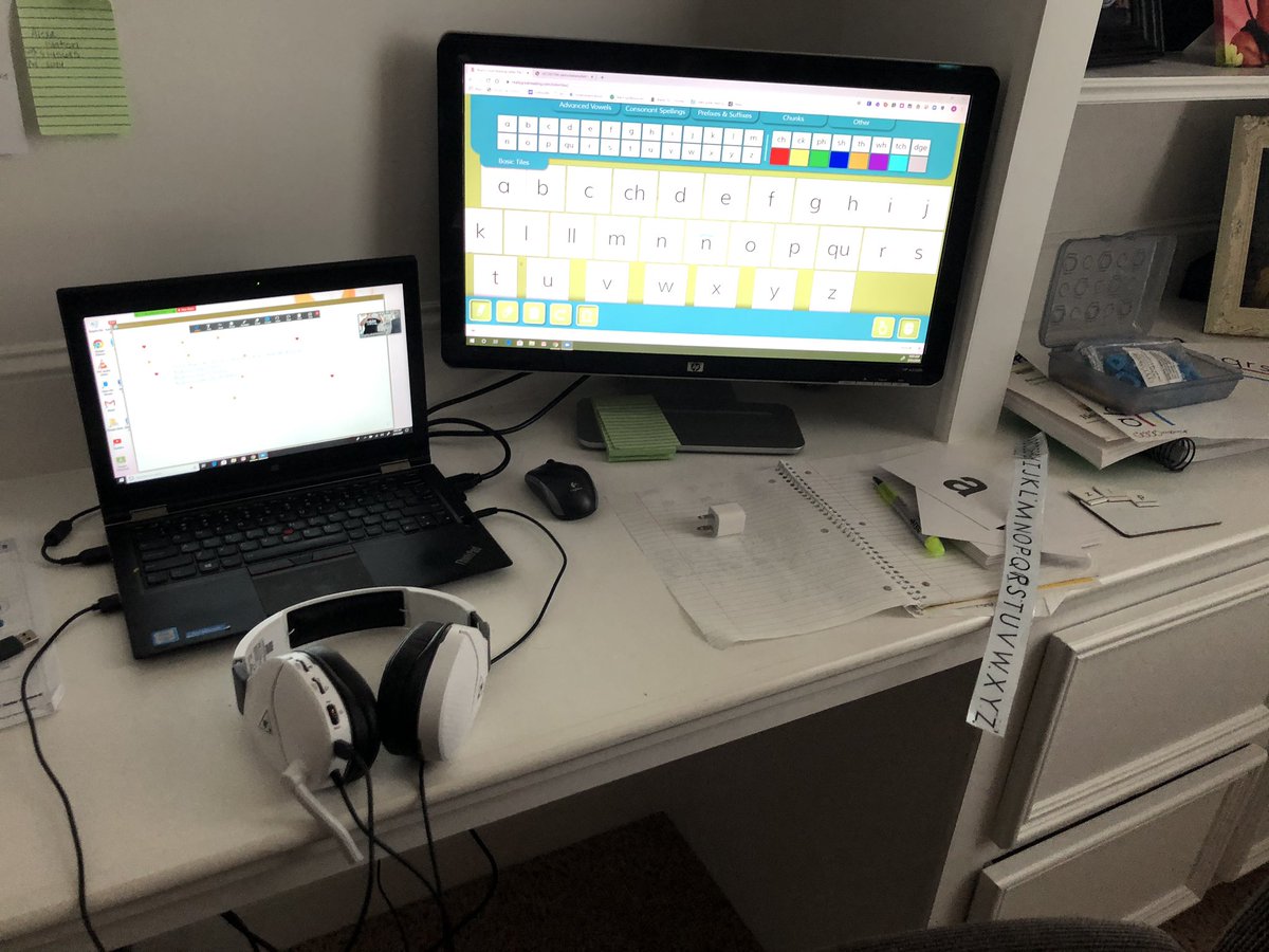 My new organized chaos!  Dyslexia distance learning. #wallerisdgreatness. #tesbulldogs.