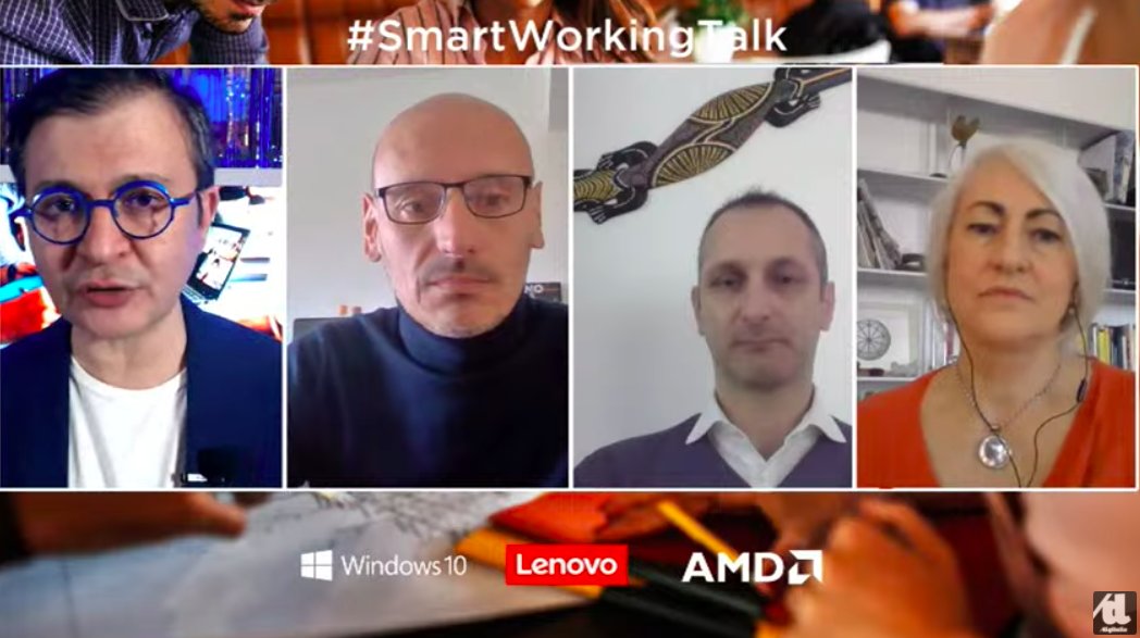 NicoEsp72's tweet photo. "Trovare uno spazio vicino ad una finestra per sfruttare la luce naturale. Avere una seduta comoda e fare delle pause. Benessere fisico anche in #smartworking"
Giampaolo Parravicini, Business Development Manager, AMD
#SmartWorkingTalk
Diretta ➡️ https://t.co/hYyXl0T6y2
#adv https://t.co/wH26szWsKl