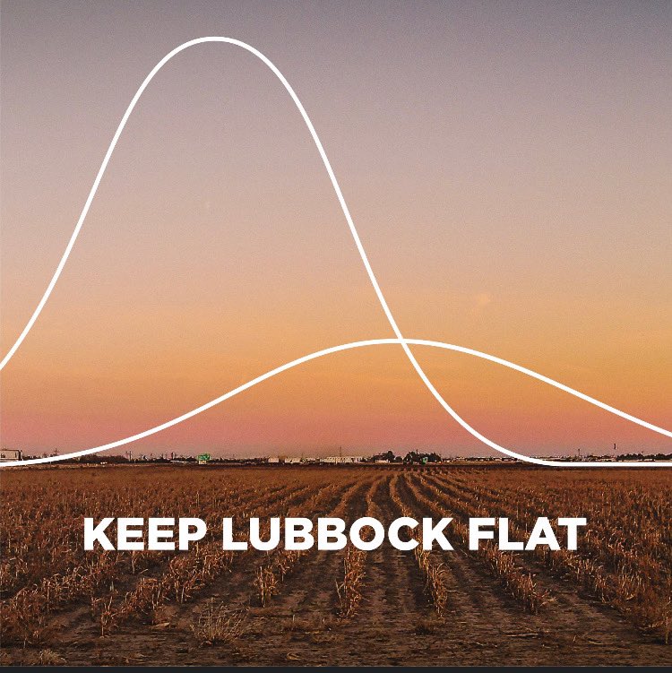RepArrington's tweet photo. Stay home. Wash your hands. 

#KeepLubbockFlat https://t.co/WaCF6Bgk6i