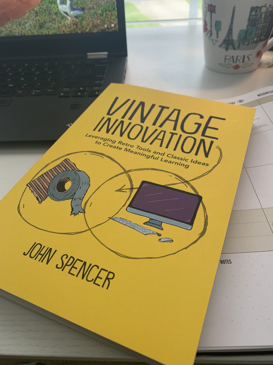 I’m so glad I purchased #VintageInnovation by @spencerideas way back in February...such a timely resource as we are thinking of ways to incorporate low-tech and no-tech remote learning resources as we continue to #PersonalizeSC