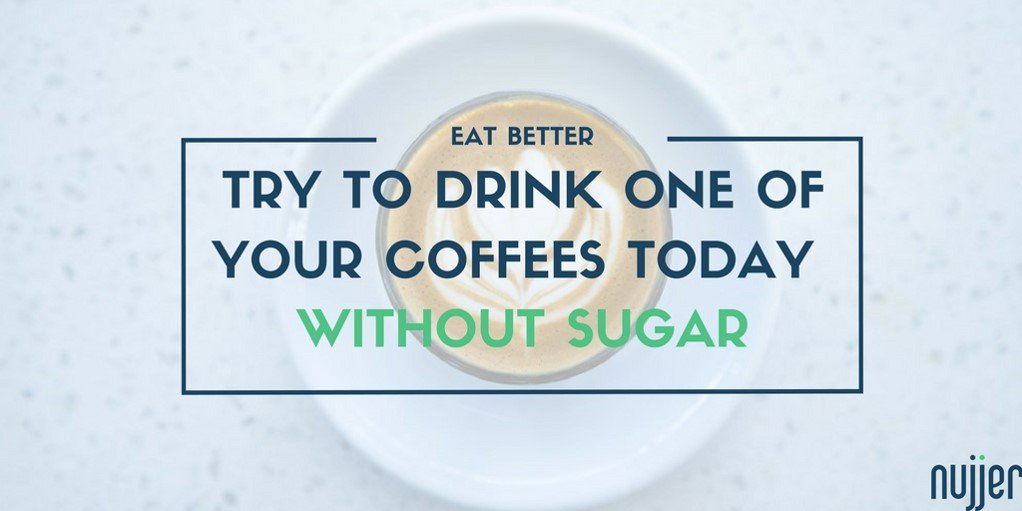 mynujjer's tweet photo. Reduce your sugar intake by drinking one of your coffees today without sugar! Remember - small changes can have a big impact on your health #PreventingType2 #Coffee #Sugar #TipTuesday https://t.co/Z20CBoxw9d