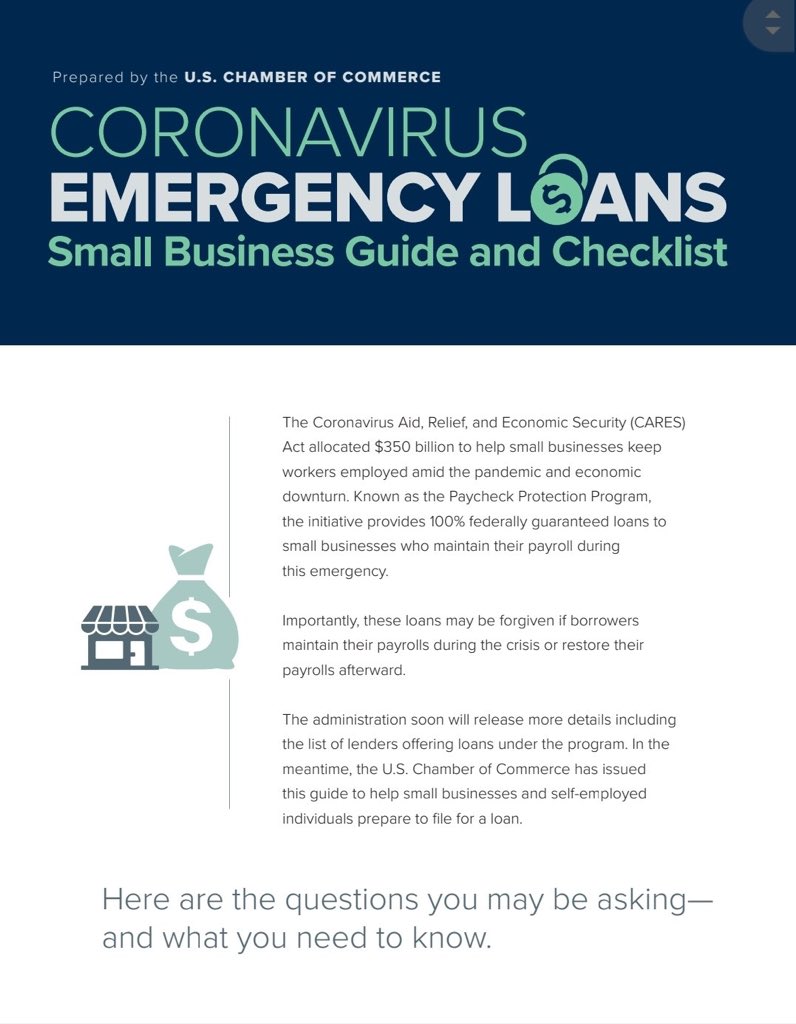 scottcmartin's tweet image. So appreciate the @USChamber providing a great guide for businesses as they consider their options during these challenging times. #Together4Norman