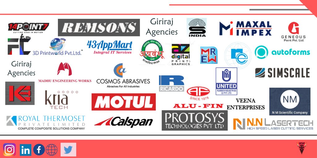 spceracing's tweet photo. Here's a shout out to all our sponsors whose support to our team made Klein 5.0 a big success. A big thank you from Team SPCE Racing . We wish to have your support in the coming years too and we surely will keep making you proud.
#shift_dont_settle
#formulabharat
#becauseracecar https://t.co/RD8pYrP9CP