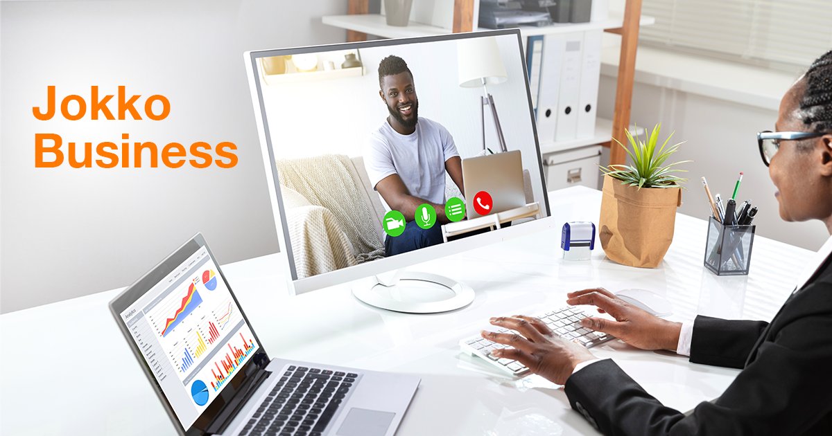 obs_senegal's tweet photo. 📢 Nous avons le plaisir de vous annoncer le lancement de Jokko Business !
La solution permet de partager des contenus en temps réel et d'animer des réunions virtuelles (jusqu’à 100 participants) via une interface sécurisée.
C'est ici👉🏾 https://t.co/gzy3QER98a
#JokkoBusiness https://t.co/nbGdiXlFlS