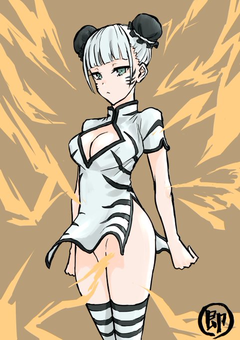 パイパンについて調べてたら、
中国ではつるつるの女性を"白虎"って表現できるらしい。
かっこいいですね。
嬉しくなって描きました。 