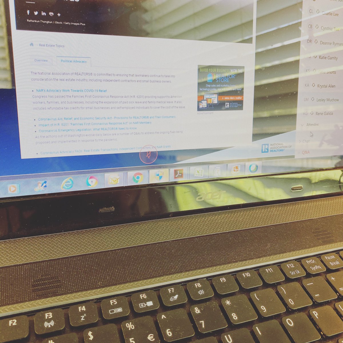 scbor_texas's tweet photo. Back to back Webex.... busy busy day. NAR & TAR are educating the AEs. #SCBOR #shapingtexas https://t.co/01jIB7GG87