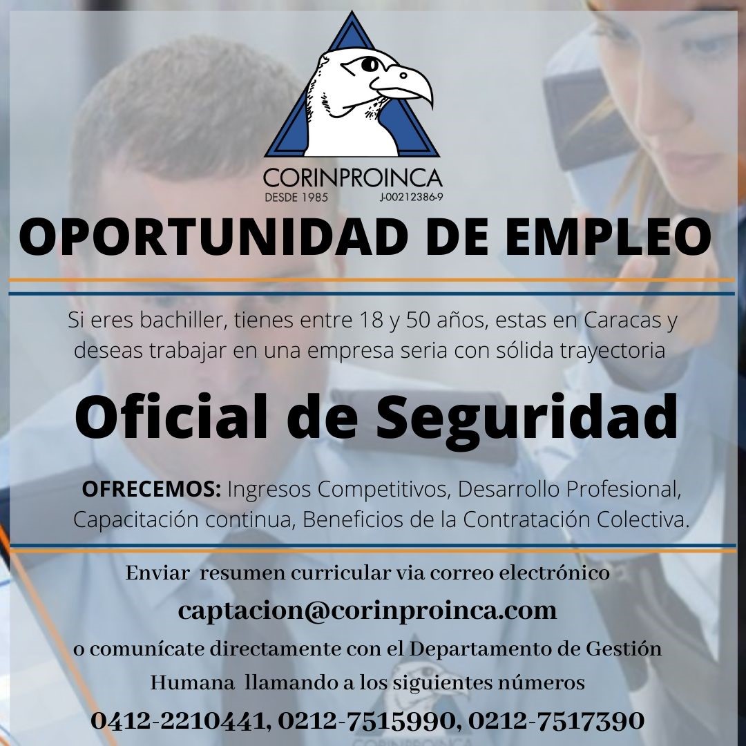 corinproinca's tweet photo. Oportunidad de Empleo. Forma parte de nuestro equipo #suproteccionnuestraprofesion https://t.co/2AGwv8KpLe
