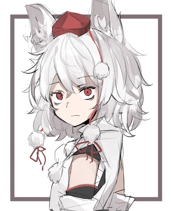 #深夜の真剣お絵描き60分一本勝負 
犬走椛 