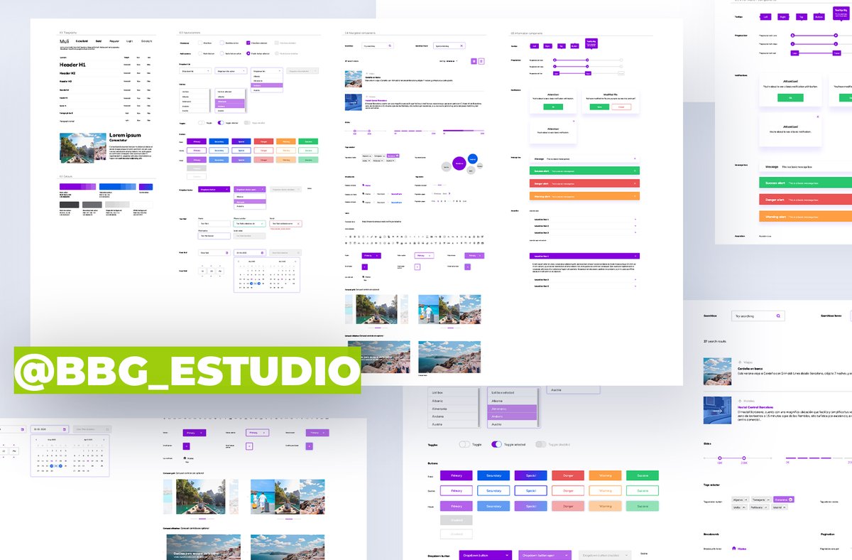 BBG_estudio's tweet photo. Llevamos días trabajando en un nuevo #uikit y porfin podemos decir que está terminado!! ¿Que os parece?

#ux #uxdesign #interaction #ui #uidesign #productdesign #startup #prototype #prototyping #design #mobile #appdesign #webdesign #wireframe #uikit #materialdesign https://t.co/nmeeAQEiiz