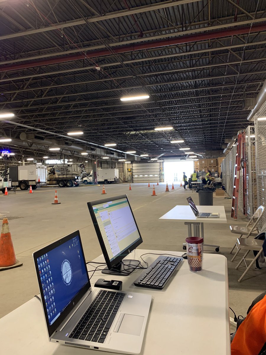 IAEMUofA's tweet photo. Don’t forget this is a great time to get experience by volunteering with local EMA’s.  Our member Baylie working with the Cuyahoga County EMA to help collect/manage donations and give donations to local nursing homes and places in need. https://t.co/YjmCNCJy1Q
