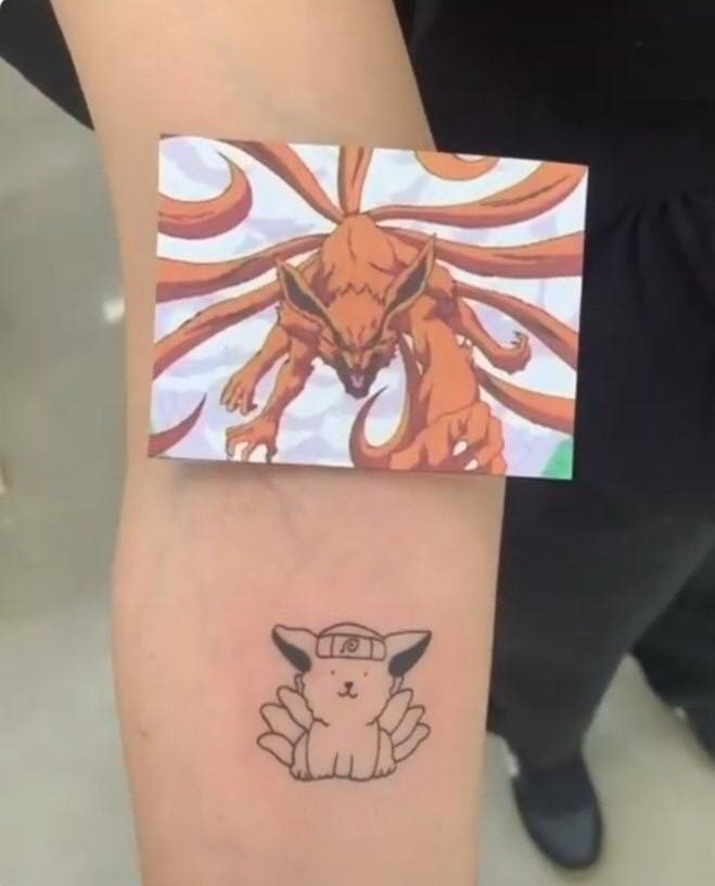 Eric Arraché on X: Tatuagem brabíssima do Gaara que um amigo me mandou   / X