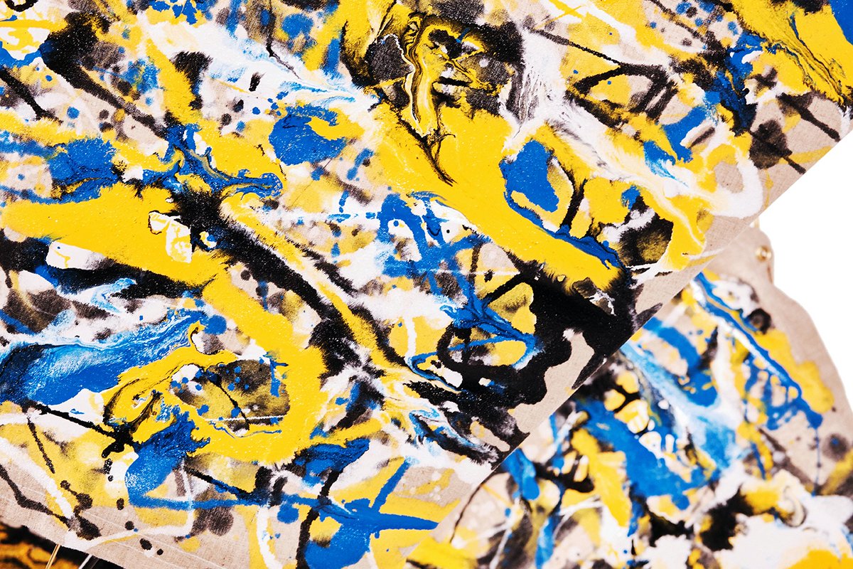 jon_stiff's tweet photo. Another piece of art from my Laced &amp; Lashed portfolio, number 85 – 150 x 120 cm (overall size), oil on untreated linen, 2020. #stiffyart #artcommissions #lacedandlashed #artobjects #artwork #objectart #artistsontwitter https://t.co/J69qppLD9P